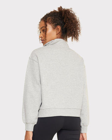 Quarter-Zip Sweatshirt - Grey